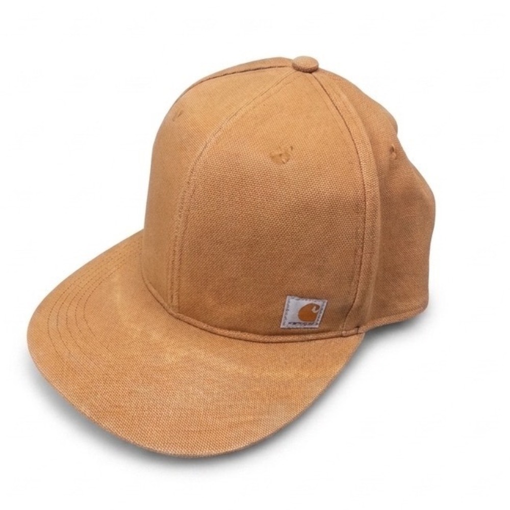 Carhartt Brown Duck Canvas Snapback Hat Mens Workwear Cap